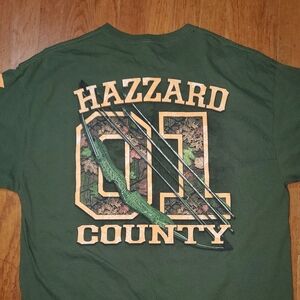 Gildan Green Hazzard County Tee Bow and Arrows
